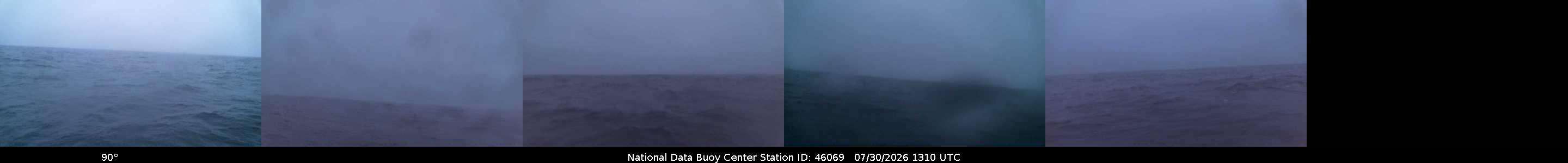 Historical buoy camera image for 46069 captured 2026-07-30 13:10:00 UTC