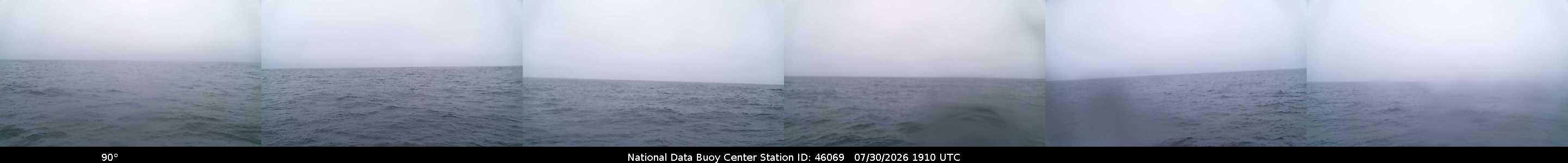 Historical buoy camera image for 46069 captured 2026-07-30 19:10:00 UTC