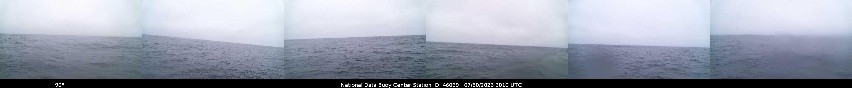 Historical buoy camera image for 46069 captured 2026-07-30 20:10:00 UTC