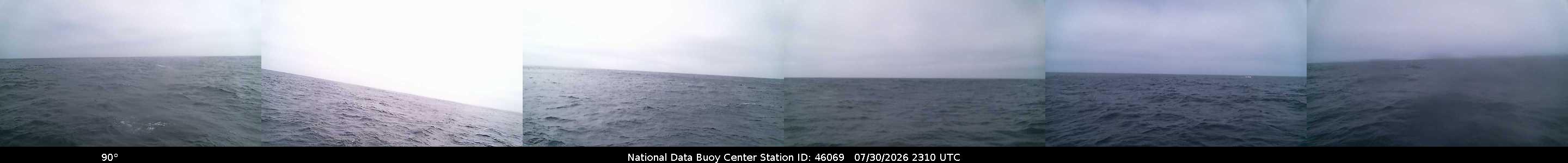 Historical buoy camera image for 46069 captured 2026-07-30 23:10:00 UTC
