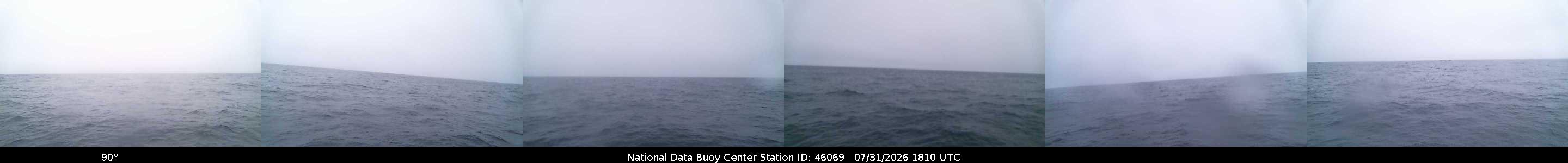 Historical buoy camera image for 46069 captured 2026-07-31 18:10:00 UTC