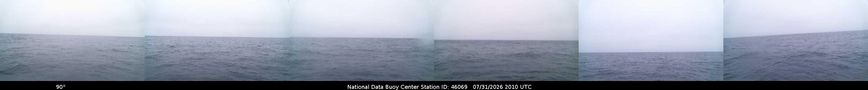 Historical buoy camera image for 46069 captured 2026-07-31 20:10:00 UTC