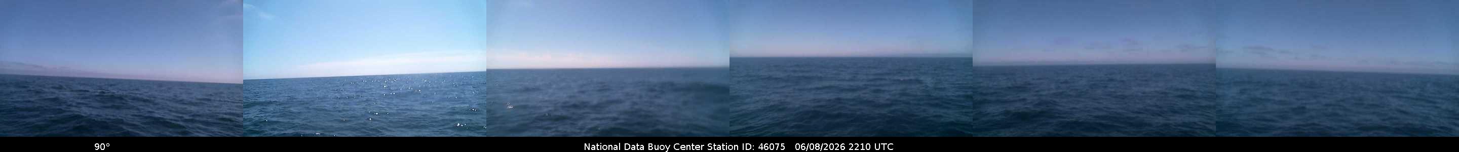 Historical buoy camera image for 46075 captured 2026-06-08 22:10:00 UTC