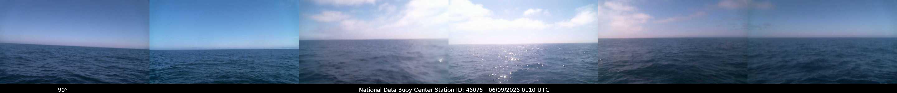 Historical buoy camera image for 46075 captured 2026-06-09 01:10:00 UTC