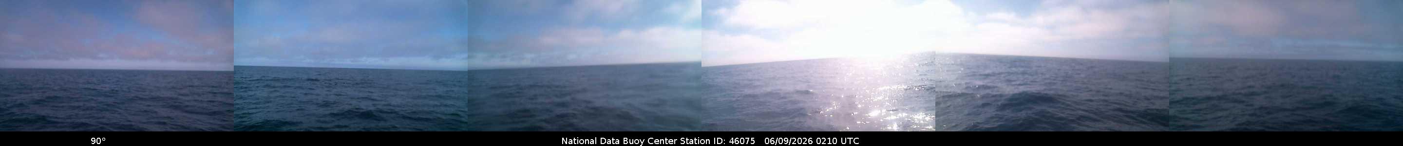 Historical buoy camera image for 46075 captured 2026-06-09 02:10:00 UTC