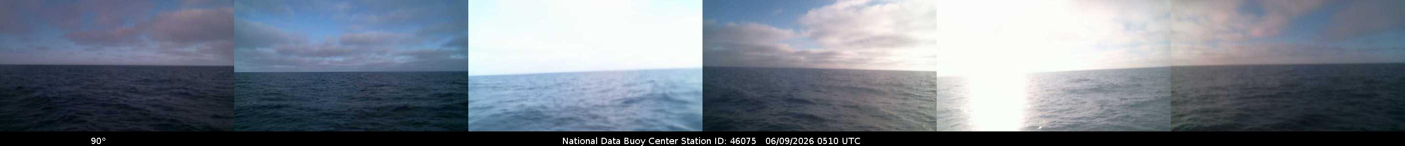 Historical buoy camera image for 46075 captured 2026-06-09 05:10:00 UTC