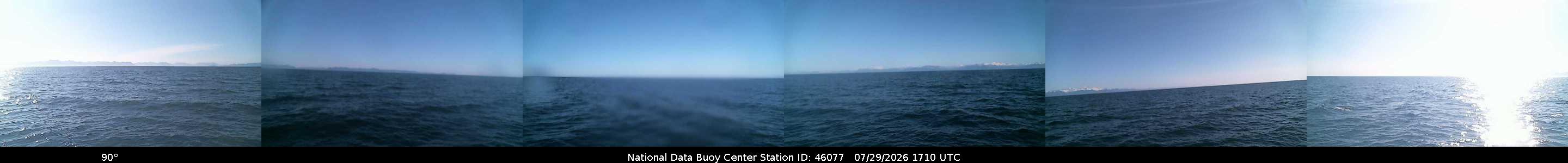 Historical buoy camera image for 46077 captured 2026-07-29 17:10:00 UTC