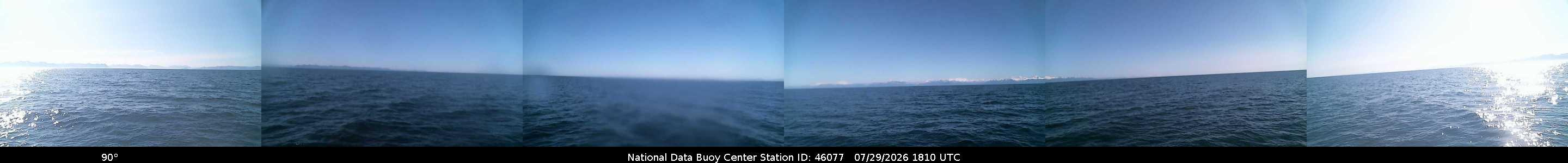 Historical buoy camera image for 46077 captured 2026-07-29 18:10:00 UTC