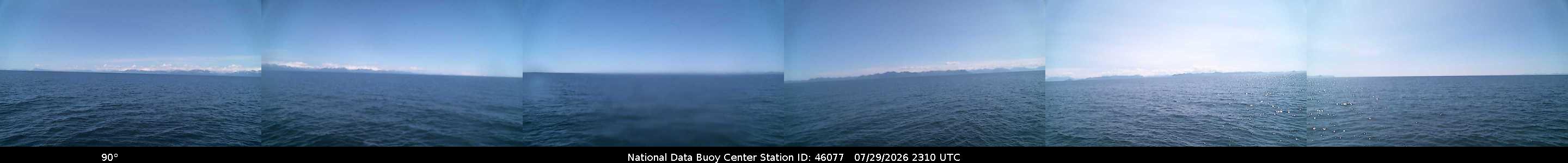 Historical buoy camera image for 46077 captured 2026-07-29 23:10:00 UTC
