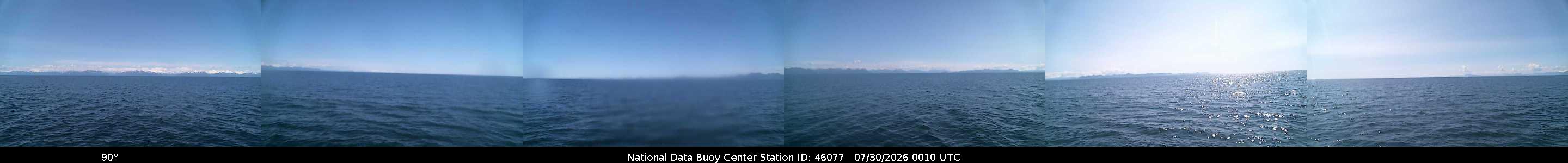 Historical buoy camera image for 46077 captured 2026-07-30 00:10:00 UTC