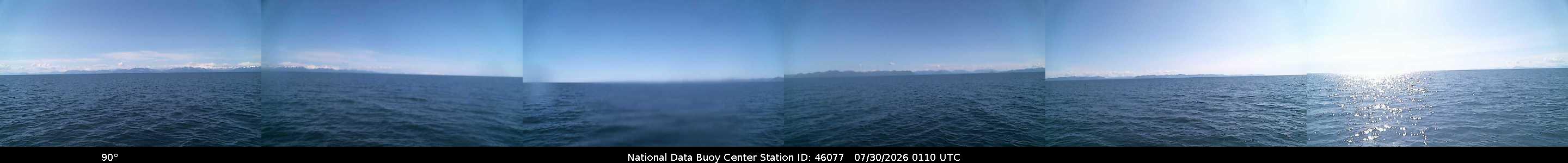 Historical buoy camera image for 46077 captured 2026-07-30 01:10:00 UTC