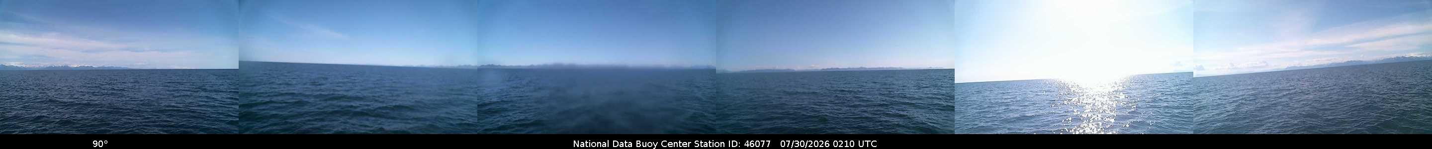 Historical buoy camera image for 46077 captured 2026-07-30 02:10:00 UTC