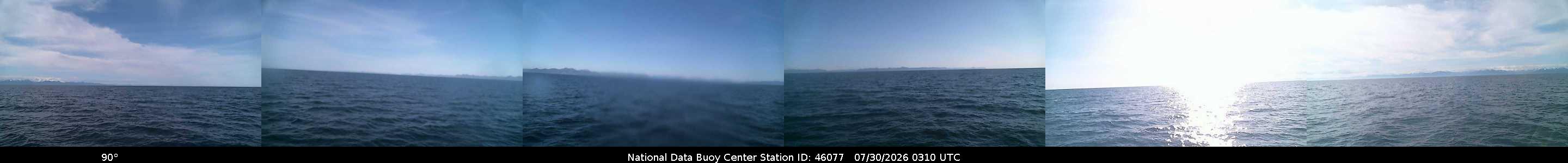 Historical buoy camera image for 46077 captured 2026-07-30 03:10:00 UTC