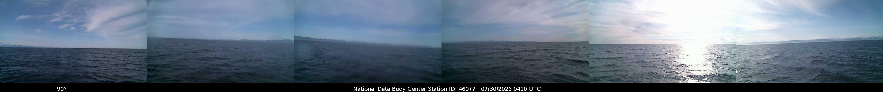 Historical buoy camera image for 46077 captured 2026-07-30 04:10:00 UTC