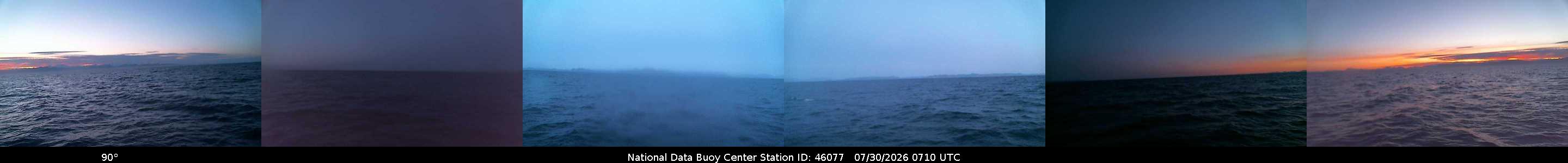 Historical buoy camera image for 46077 captured 2026-07-30 07:10:00 UTC