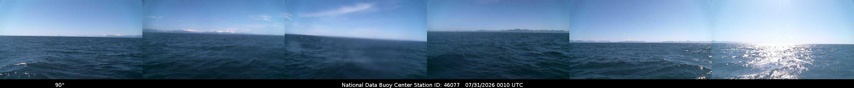 Historical buoy camera image for 46077 captured 2026-07-31 00:10:00 UTC