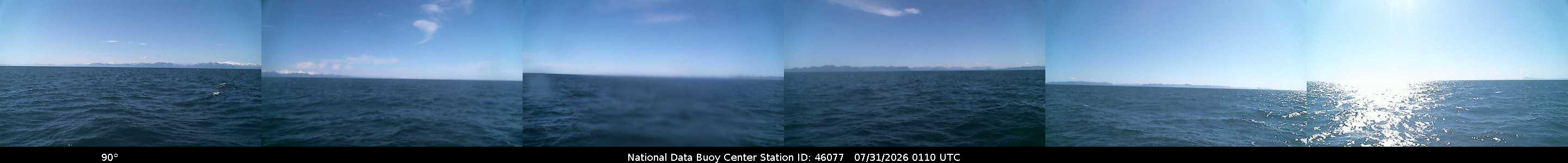 Historical buoy camera image for 46077 captured 2026-07-31 01:10:00 UTC