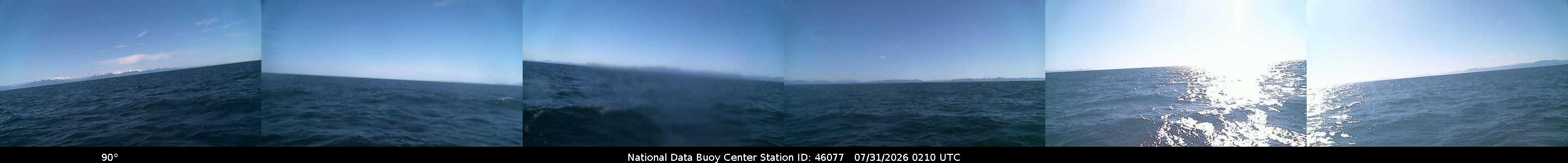Historical buoy camera image for 46077 captured 2026-07-31 02:10:00 UTC