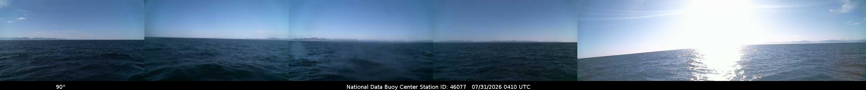 Historical buoy camera image for 46077 captured 2026-07-31 04:10:00 UTC