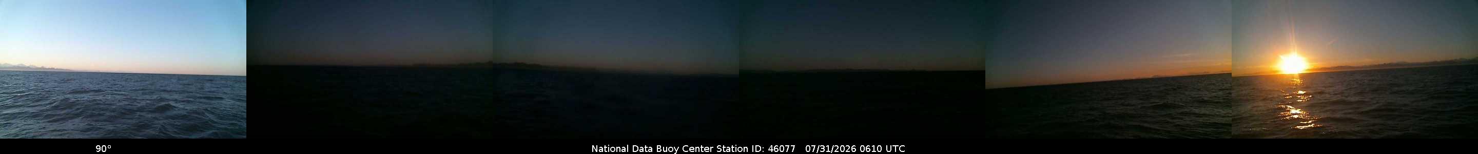 Historical buoy camera image for 46077 captured 2026-07-31 06:10:00 UTC