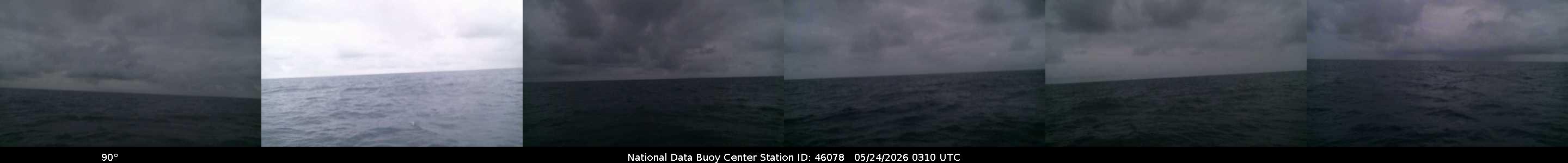 Historical buoy camera image for 46078 captured 2026-05-24 03:10:00 UTC