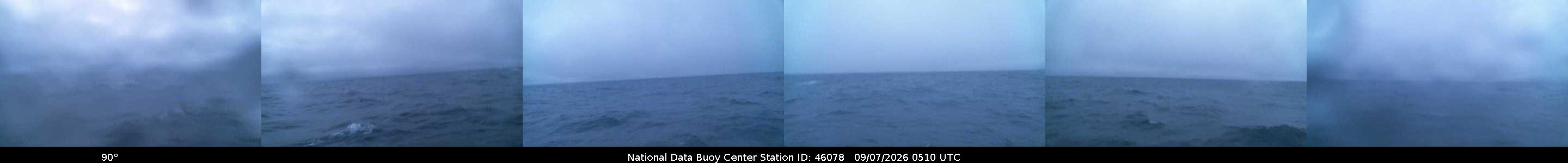 Historical buoy camera image for 46078 captured 2026-09-07 05:10:00 UTC