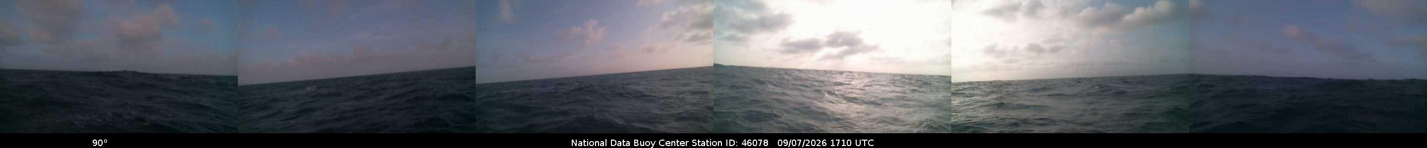 Historical buoy camera image for 46078 captured 2026-09-07 17:10:00 UTC