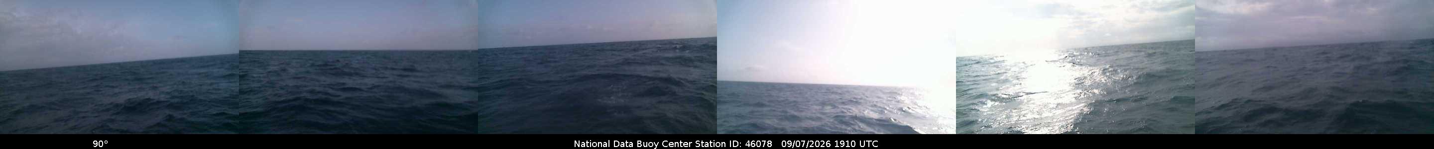 Historical buoy camera image for 46078 captured 2026-09-07 19:10:00 UTC