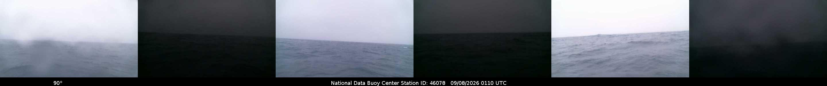 Historical buoy camera image for 46078 captured 2026-09-08 01:10:00 UTC