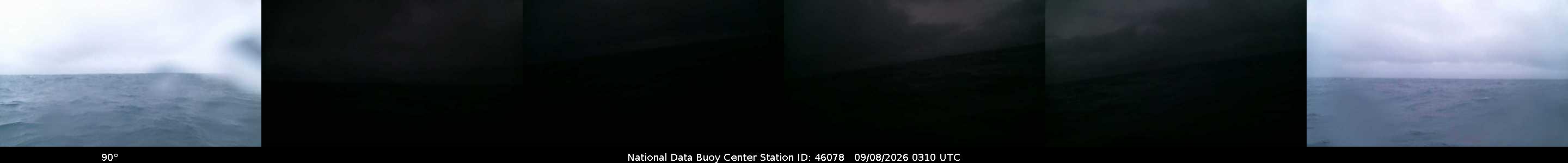 Historical buoy camera image for 46078 captured 2026-09-08 03:10:00 UTC