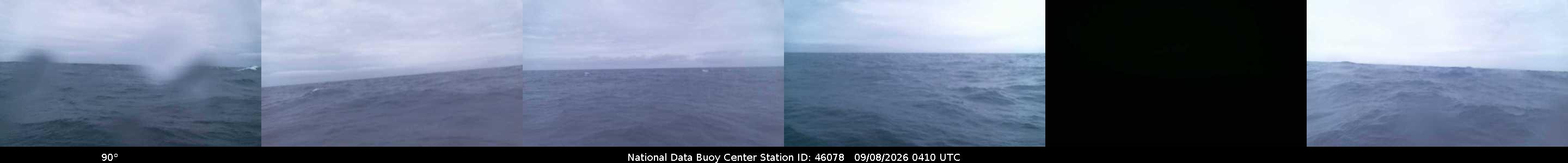 Historical buoy camera image for 46078 captured 2026-09-08 04:10:00 UTC
