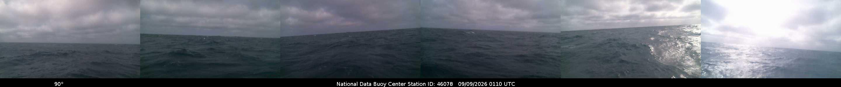 Historical buoy camera image for 46078 captured 2026-09-09 01:10:00 UTC