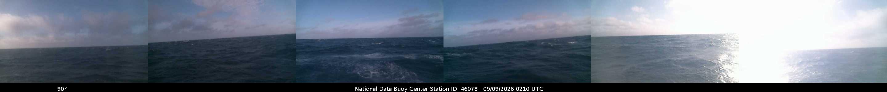 Historical buoy camera image for 46078 captured 2026-09-09 02:10:00 UTC