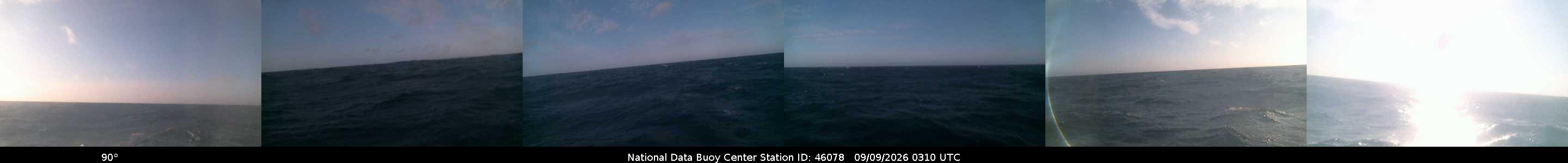Historical buoy camera image for 46078 captured 2026-09-09 03:10:00 UTC