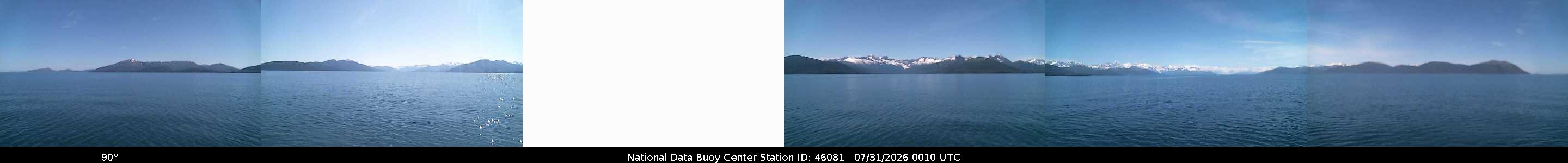 Historical buoy camera image for 46081 captured 2026-07-31 00:10:00 UTC
