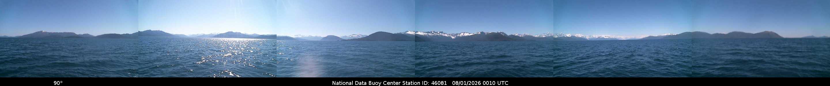 Historical buoy camera image for 46081 captured 2026-08-01 00:10:00 UTC