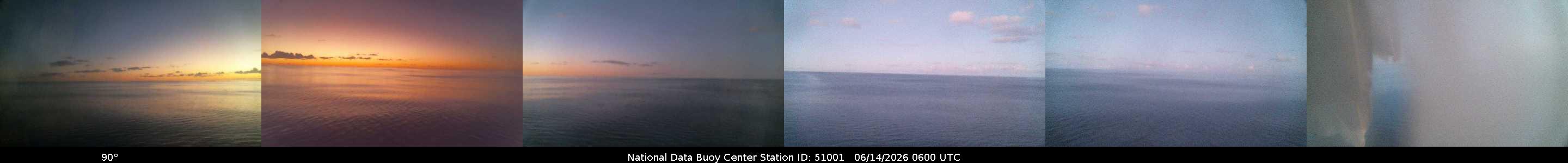 Historical buoy camera image for 51001 captured 2026-06-14 06:00:00 UTC