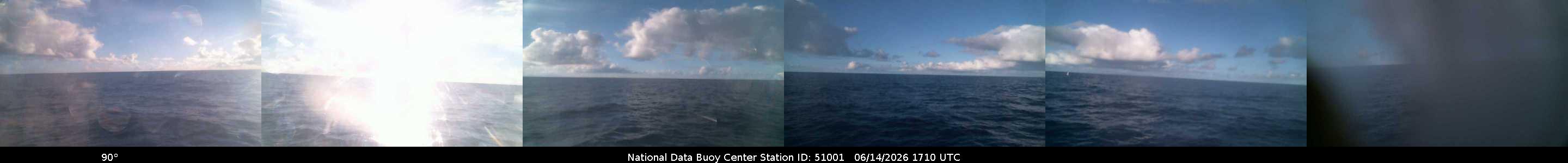 Historical buoy camera image for 51001 captured 2026-06-14 17:10:00 UTC