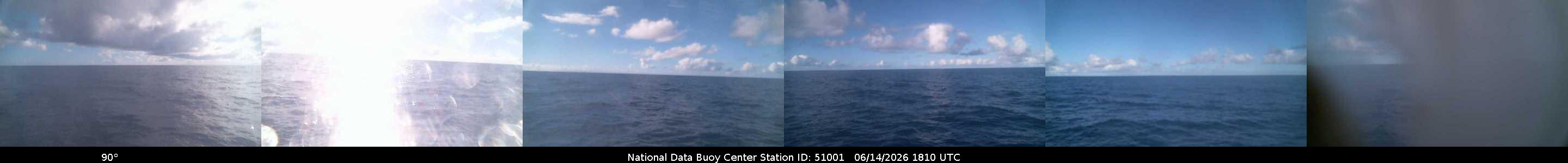 Historical buoy camera image for 51001 captured 2026-06-14 18:10:00 UTC