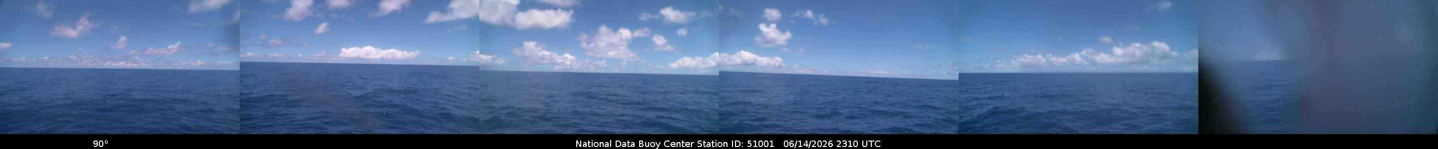 Historical buoy camera image for 51001 captured 2026-06-14 23:10:00 UTC