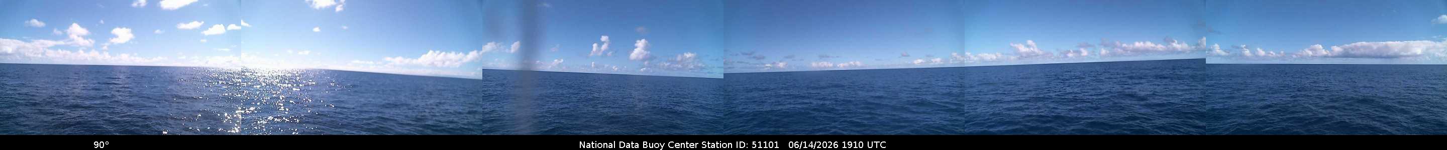 Historical buoy camera image for 51101 captured 2026-06-14 19:10:00 UTC