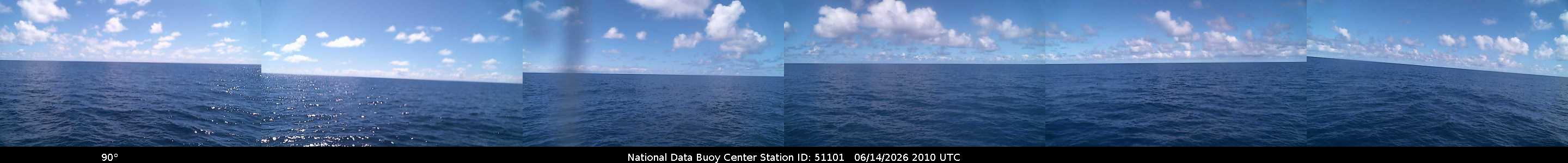 Historical buoy camera image for 51101 captured 2026-06-14 20:10:00 UTC