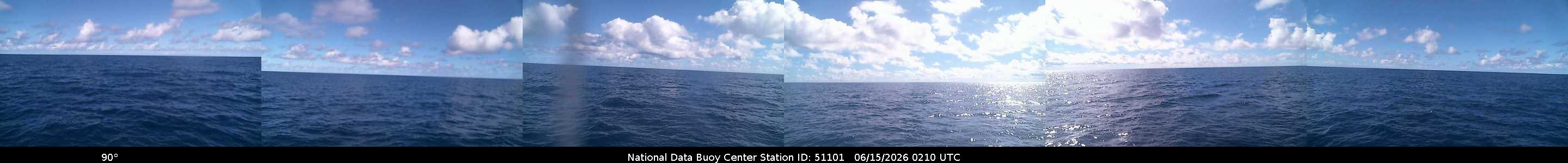 Historical buoy camera image for 51101 captured 2026-06-15 02:10:00 UTC