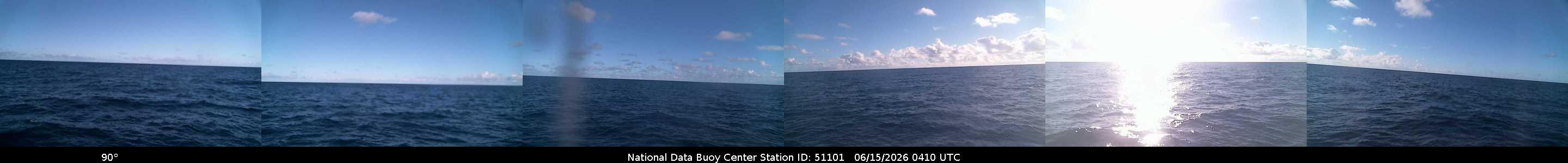 Historical buoy camera image for 51101 captured 2026-06-15 04:10:00 UTC