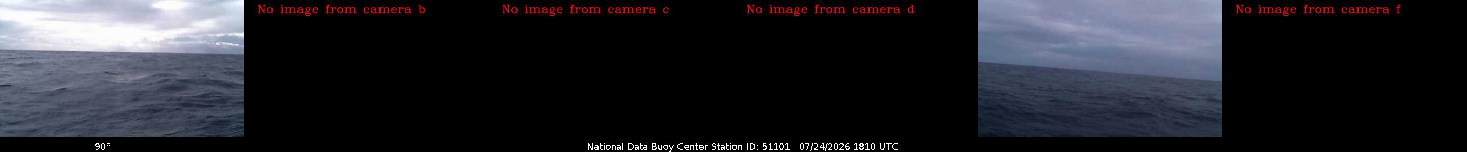 Historical buoy camera image for 51101 captured 2026-07-24 18:10:00 UTC