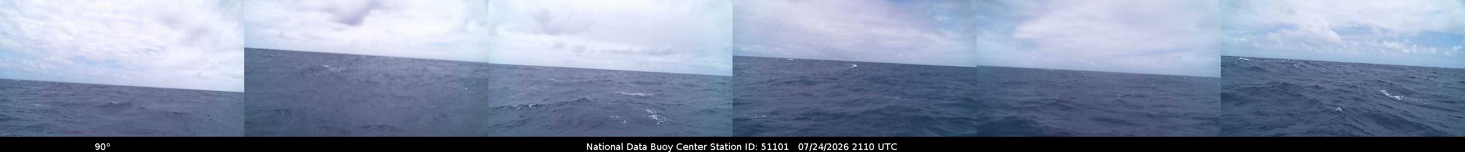 Historical buoy camera image for 51101 captured 2026-07-24 21:10:00 UTC