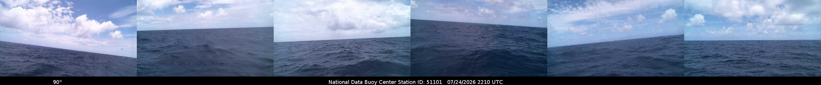 Historical buoy camera image for 51101 captured 2026-07-24 22:10:00 UTC