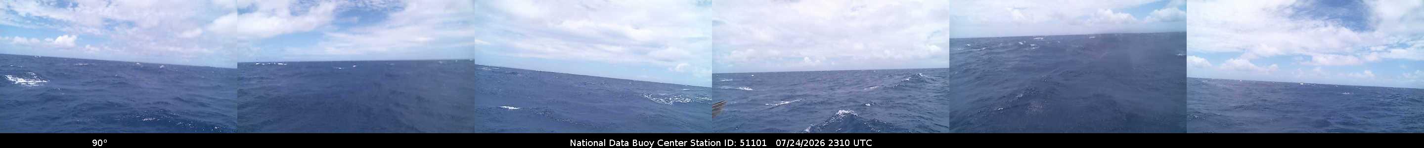 Historical buoy camera image for 51101 captured 2026-07-24 23:10:00 UTC