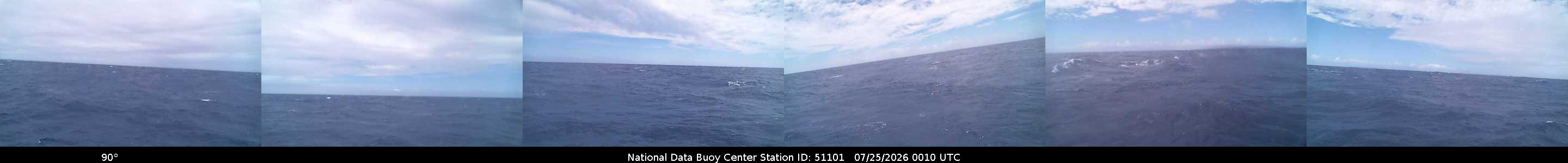 Historical buoy camera image for 51101 captured 2026-07-25 00:10:00 UTC