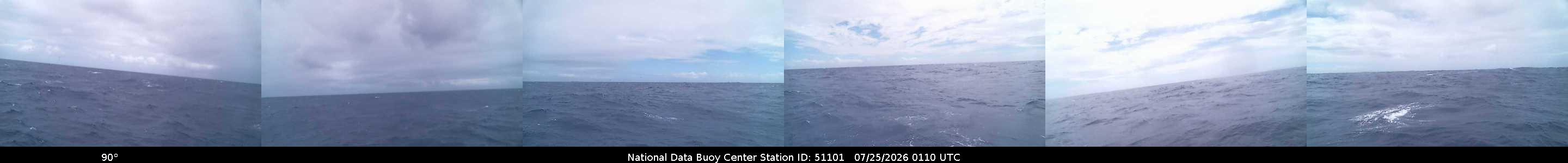 Historical buoy camera image for 51101 captured 2026-07-25 01:10:00 UTC